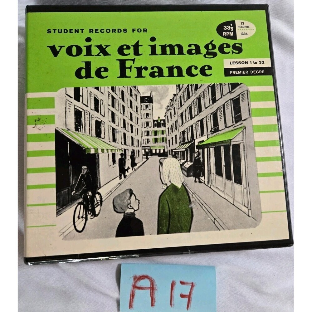 Vintage French Lesson On Vinyl Voix et Images De France RPM 33 1/3 Lessons #1-32